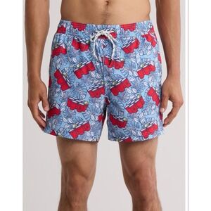 Party Pants Mens Size Medium Wilmington Sport Lined Shorts/Swim Trunks Beach NWT